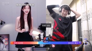 Video quý giá về Yang học nhảy trong khi PK với một nữ phát thanh viên