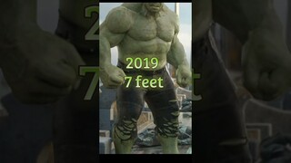 Hulk size camparison in Movies #shorts #marvel