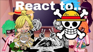 Past Mugiwara react to Sanji *Peri Animates*