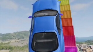 Which car can jump on the rainbow? Tesla calls it fair!