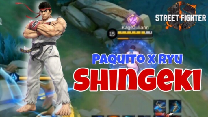 Review Skin Paquito Kolaborasi Street Fighter " Ryu " Skinnya Template banget sama Aslinya🤣❤️