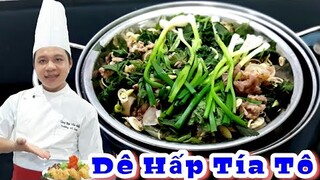 Cách làm món Dê Hấp Tía Tô - đơn giản tại nhà || Món Ngon từ Thịt Dê