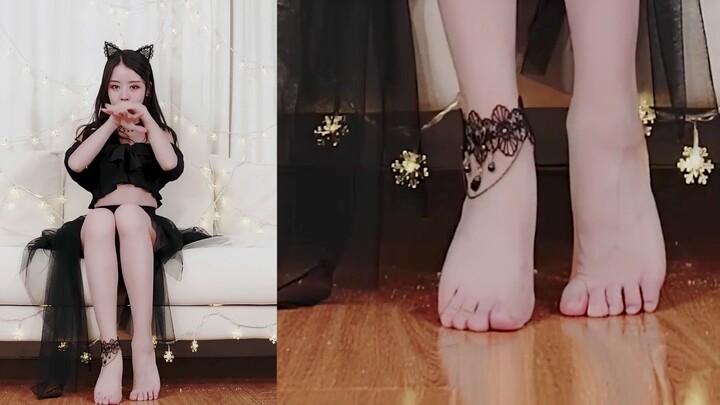 ترقية وتكبير بدقة 4K | كعكة القطّة الشبت | عيد الميلاد الأول | لقطة قصّت القدم