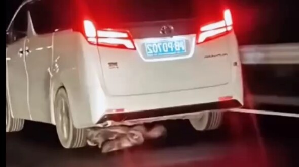 一男子开车尾随200多公里，就想知道车底下是啥？我也想知道，到底是啥玩应儿?