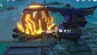 What will happen if you use Desolate Star to block Shenju Island and then fire the cannon after it c