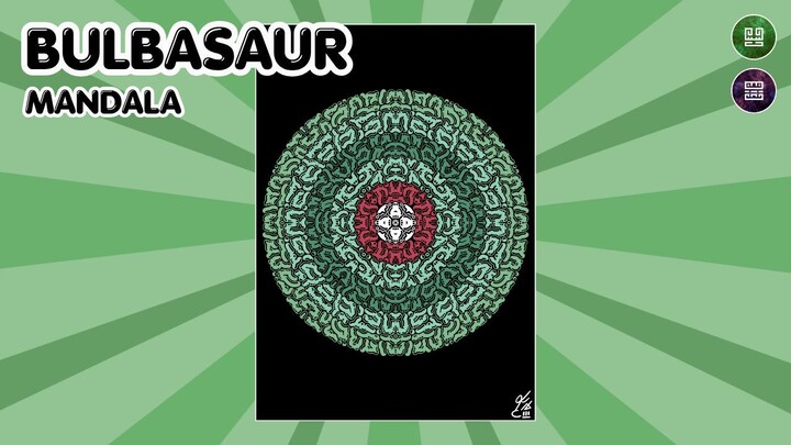 Bulbasaur Mandala - Procreate Art Timelapse