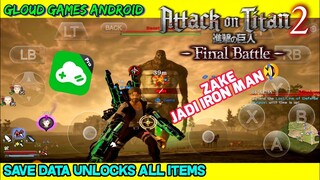 Attack On Titan 2 Di Android Gloud Games Review Save data unlock all weapon