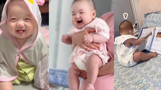 Best cute baby Funny and Adorable moments | Funny reaction cute baby compilation smile happy laugh