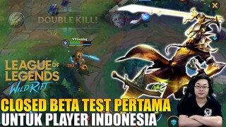 CBT LEAGUE OF LEGENDS WILD RIFT PERTAMA UNTUK INDONESIA - LANGSUNG KITA REVIEW MASTER YI❗️