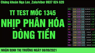 Chứng khoán hôm nay | Nhận định thị trường ngày 08/09/2021. CHỜ ĐỢI BREAK 1360. DÒNG TIỀN PHÂN HÓA