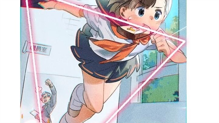 [kawaiisensei] Teach you how to use triangle composition correctly, Part 2! Run, girl!