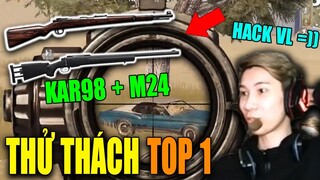 BẬT HACK GIẢ VỜ THỬ THÁCH CẦM 2 SNIPER LẤY TOP 1