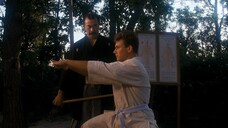 Jean-Claude Van Damme trains under the guidance of Japanese master Sidoshi Senzo Tanaka