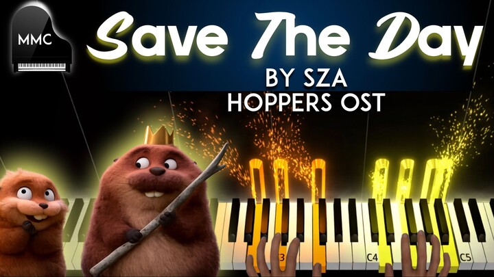 Save the Day by Sza - HOPPERS OST  piano cover/tutorial + sheet music + lyrics
