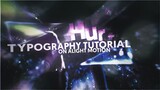 watch me edit typography style in alight