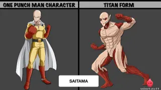ONE PUNCH MAN CHARACTERS IN TITAN FORM | Attack On Titan | AnimeData PH