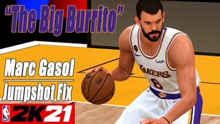 Marc Gasol Jumpshot Fix NBA2K21 with Side-by-Side Comparison