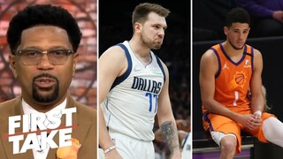 FIRST TAKE | Jalen Rose "wow" Luka Doncic gifted Booker a nightmare in Dallas - Mavericks def. Suns