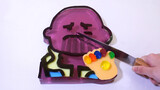 Membuat Thanos dengan jelly, lalu potong sampai hancur~