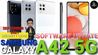 SAMSUNG GALAXY A42 5G | SOFTWARE UPDATE | SEPTEMBER 2021 SECURITY PATCH | NEW FEATURE