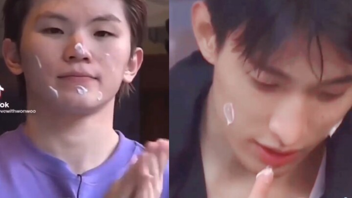 LEE cùng lee thoa kem dưỡng da mặt