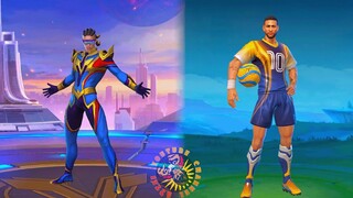 Bruno Firebolt Skin VS Neymar Jr Skin MLBB Comparison