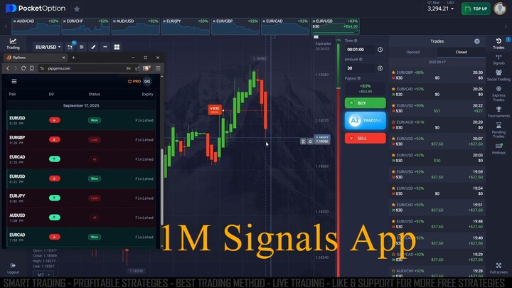 Try this 1 Minute Signals Pocket Option App