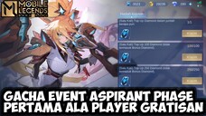 MODAL 250 DM DAPET 2 SKIN EPIC!! GACHA EVENT ASPIRANT PHASE PERTAMA | MOBILE LEGENDS BANG BANG