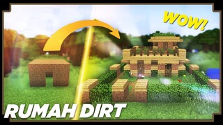 CARA MEMBUAT RUMAH DIRT - Minecraft Tutorial