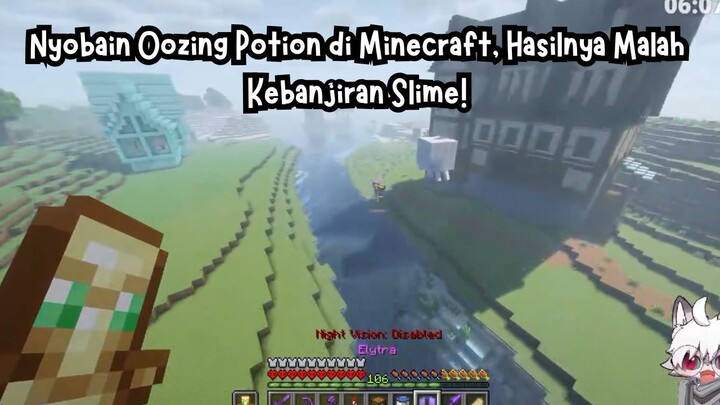 Nyobain Oozing Potion di Minecraft, Hasilnya Malah Kebanjiran Slime!