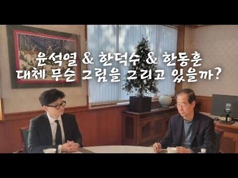 윤석열&한덕수&한동훈 대체 무슨 그림을 그리고 있을까?