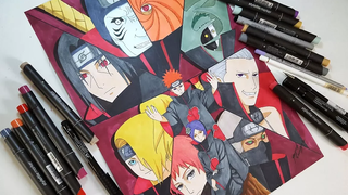 การวาดตัวละคร AKATSUKI - Anime Drawing