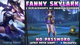 Fanny Skylark Skin Script No Password | Fanny Epic Skin Script | Mobile Legends