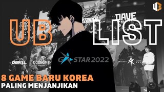 8 GAME KOREA PALING DINANTI DI ACARA G-STAR 2022 | UBList