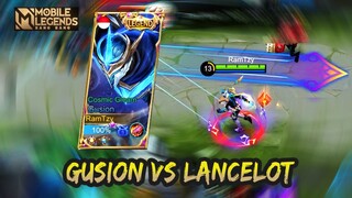 GUSION VS LANCELOT, CARA LAWAN LANCELOT | GUSION GAMEPLAY #106 | MOBILE LEGENDS BANG BANG