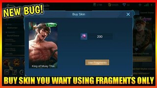 NEW BUG! BUY ANY SKIN YOU WANT USING FRAGMENTS ONLY | MOBILE LEGENDS 2021