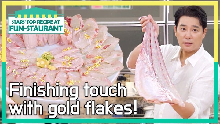 Finishing touch with gold flakes! [Stars' Top Recipe at Fun-Staurant EP.144-2] | KBS WORLD TV 221010