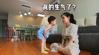 A sudden slap made instinct surpass maternal love