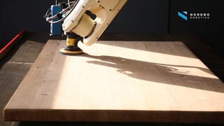 CraftMate: Sanding a Wooden Table Demo | Nordbo Robotics