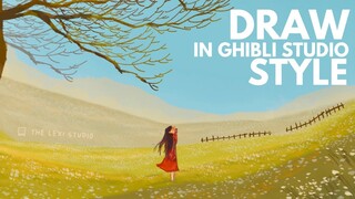 Draw with me - My first attempt of drawing in Ghibli Studio Style