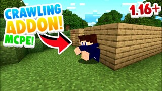 How To Crawl In Minecraft PE 1.16+ | Java Sneak And Crawl Addon For MCPE