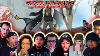 CROCODILE SAVES ACE! CROCODILE VS DOFLAMINGO - Reaction Mashup One Piece