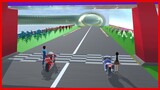 Off-road Racing in the Sky || SAKURA School Simulator