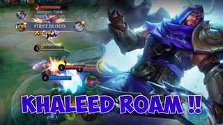 GAMEPLAY KHALEED ROAMER - Mobile Legends