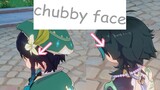 Pinch their chubby face | Genshin Impact
