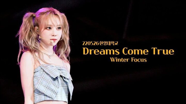Ultra-Clear Close-Up Live Cam Shot of Twin Braids!! WINTER Kim Min-jeong – Dreams Come True – 220526