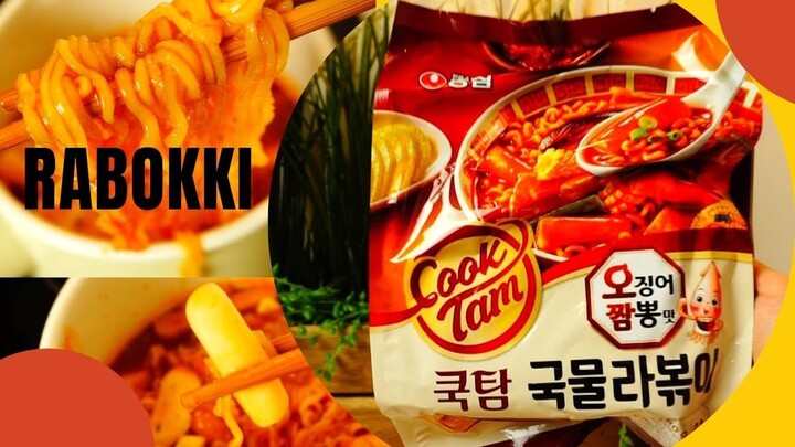 มาม่ากึ่งสำเร็จรูปผสมต๊อกป๊อกกิ l Rabokki : Spicy Ramen + Tteokbokki  l EP.1 Dr.Patcha Vlog