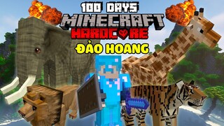 MÌNH SINH TỒN 100 NGÀY TRONG MINECRAFT ĐẢO HOANG SIÊU KHÓ !!