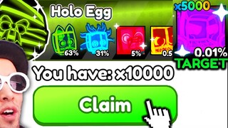 I Hatched 10,000 !! Holo Event Eggs in Roblox Arm Wrestle Simulator