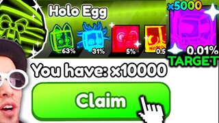 I Hatched 10,000 !! Holo Event Eggs in Roblox Arm Wrestle Simulator